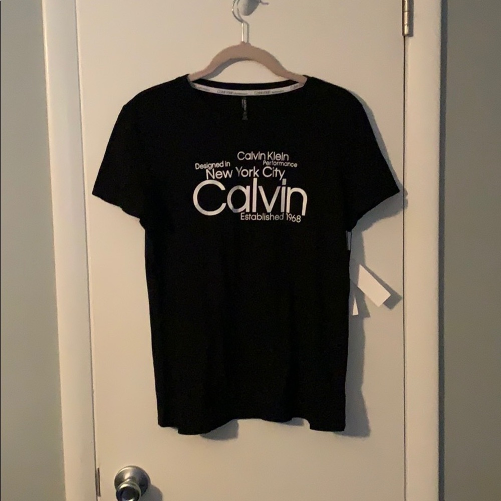 Calvin Klein Performance Short Sleeve Black Tee